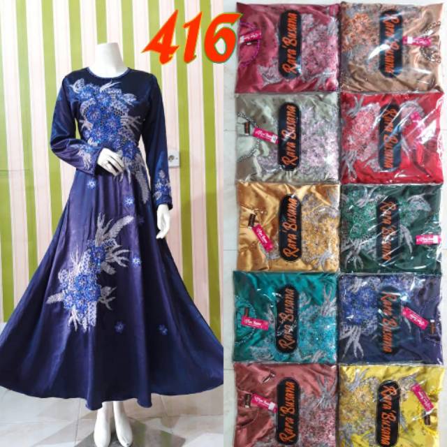 Gamis satin maxmara mewah