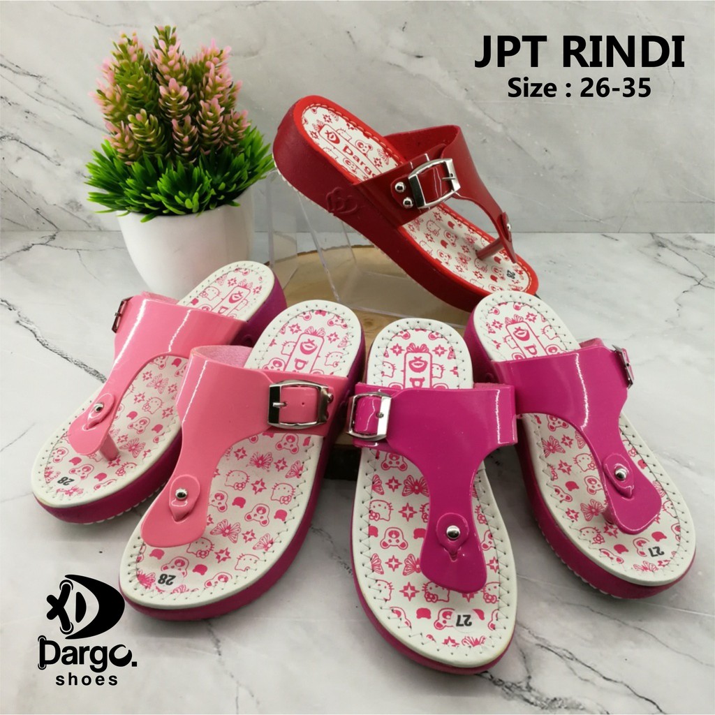 [TERMURAH] Sandal Jepit Jelly Anak Perempuan  Gesper Lucu by DARGO (JPT RINDI/JPT 01) / size 26-35