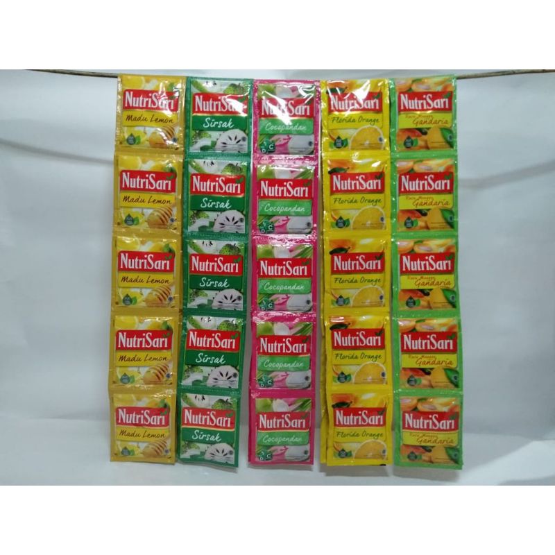 

Nutrisari Renceng isi 10sachetx14gr aneka varian rasa
