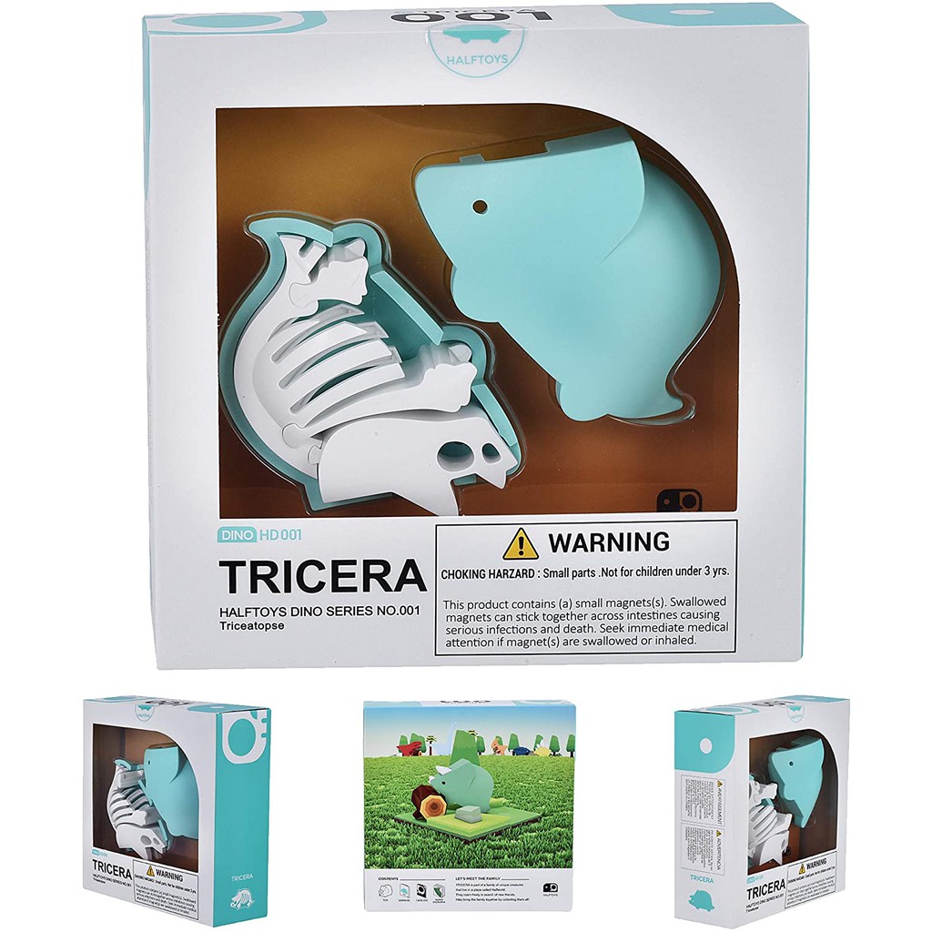 HALFTOYS TRICERA HALF TOYS DINO SERIES DIORAMA MAINAN KREATIF ANAK