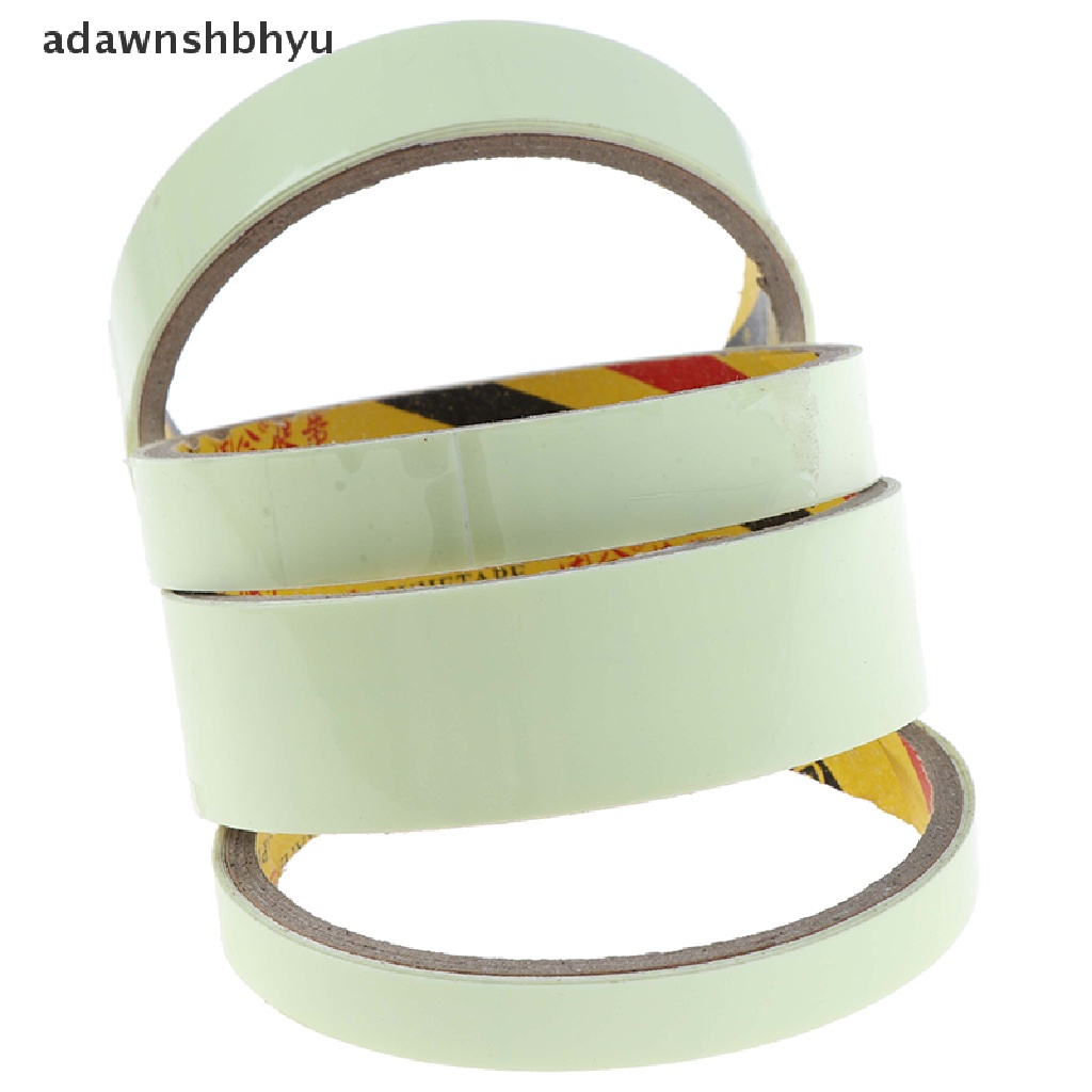 Adawnshbhyu 1M Luminous Tape Night Vision Glow In Dark Selotip Peringatan Perekat Diri Safety Rumah