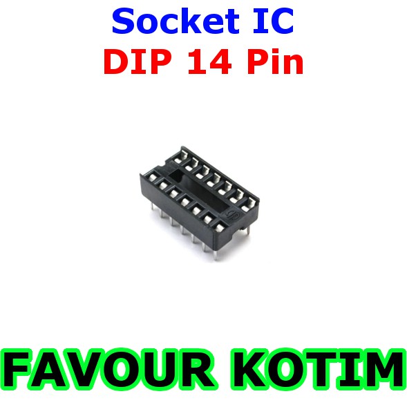 SOKET IC 14P SOCKET IC 14 PIN 14PIN DIP FVKOTIM