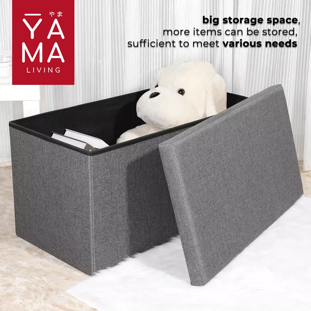 YAMA KAGAMI Storage Box Stool Kotak Penyimpanan Serbaguna Tempat Duduk Kursi Sofa