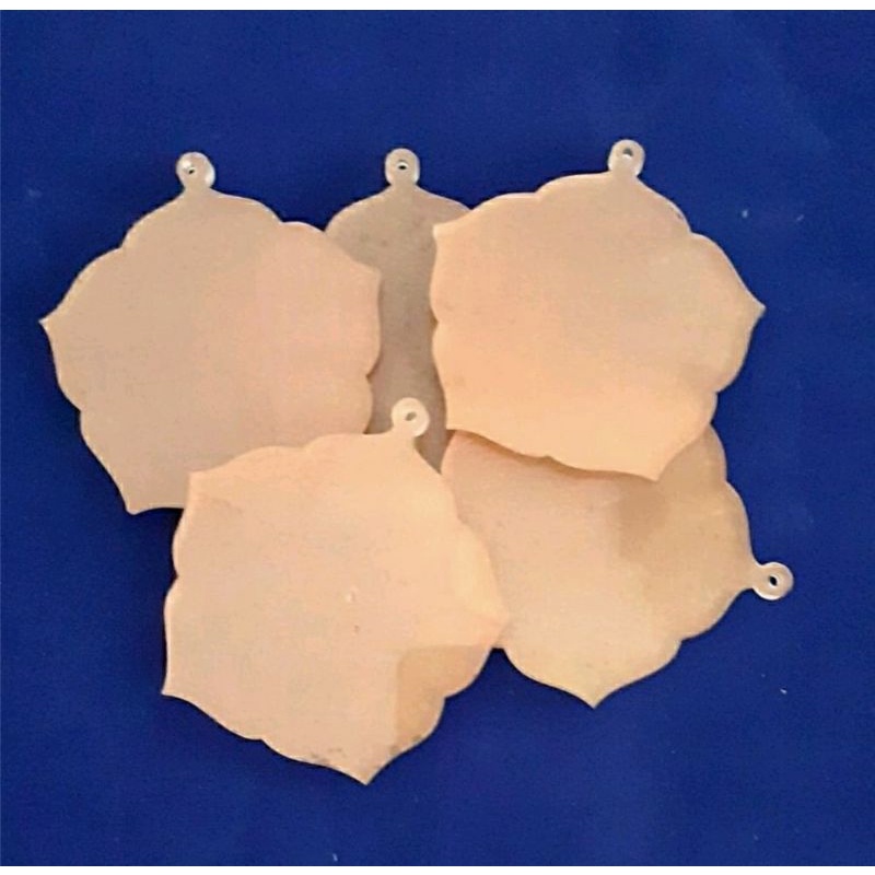 

Bahan Medali Akrilik Segi Lima Bunga 2mm, Lebar 8cm - Bening