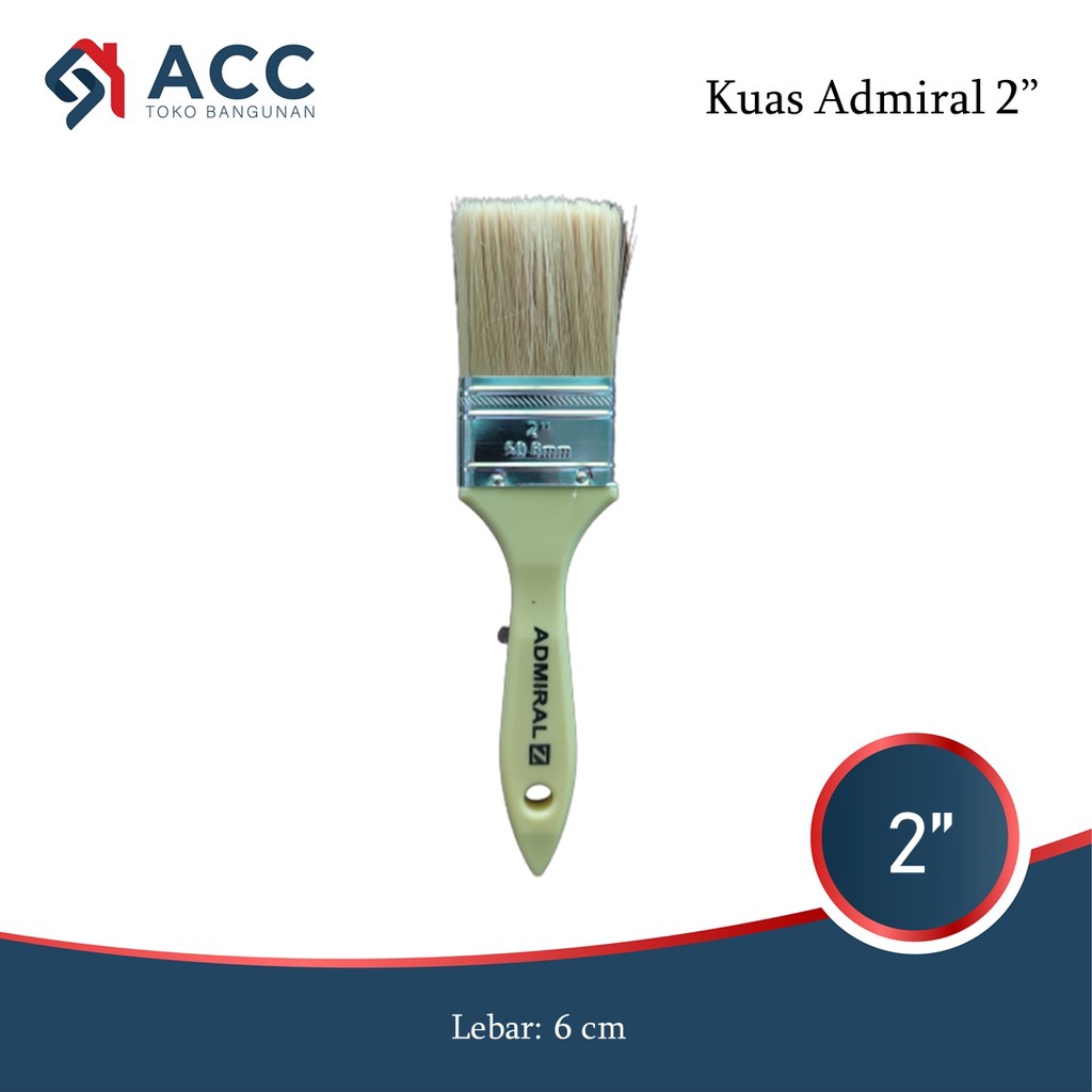 Kuas Cat Admiral 2 inch / Kuas Cat Besar / Kuas Cat 2"