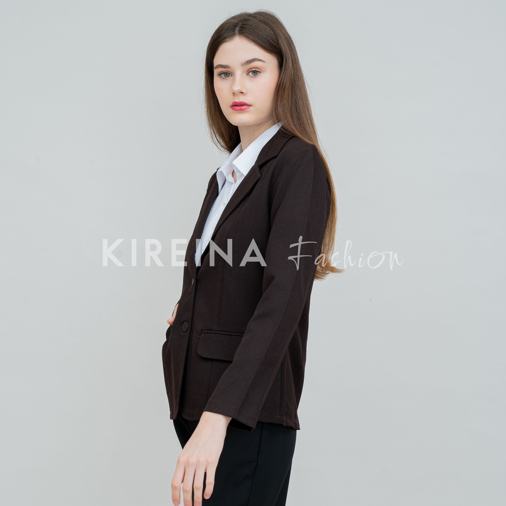 Blezer Kerja Wanita Blezer Wanita Formal Blazer Kantor Wanita Premium Atasan Jas Cewek Kantor | Kireina Fashion