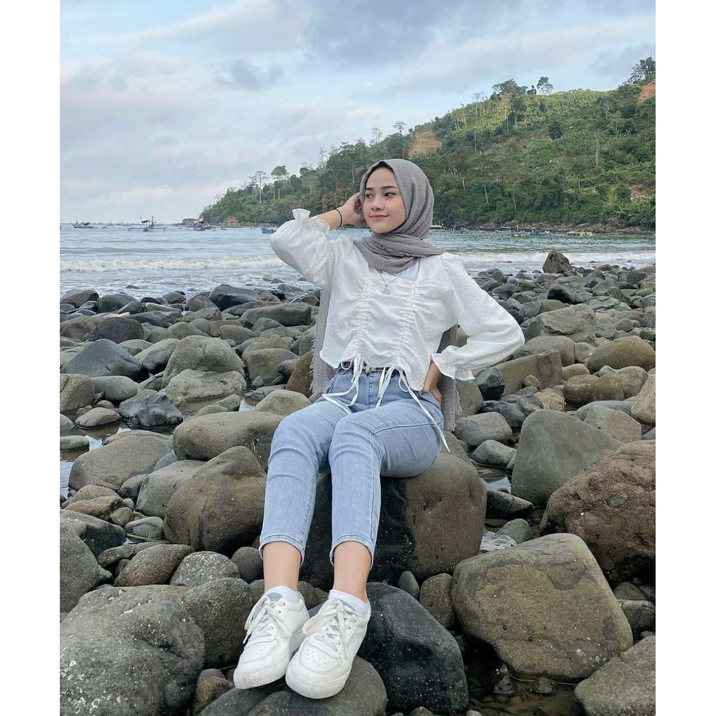 Raina Blouse 2 | Atasan Kekinian | Hijab OOTD Trend Baju Haram | HQ 2021