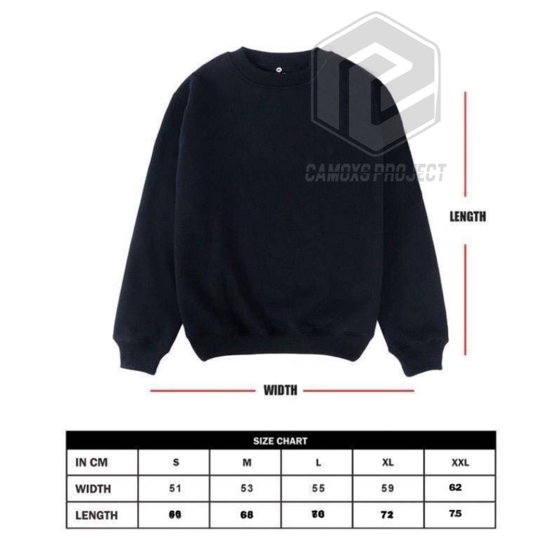 Sweater Pria Distro Japan Crewneck Hitam List Camoxs Jpan Suiter Cowok Jumbo Switer Krunek Oversize Terbaru 2022