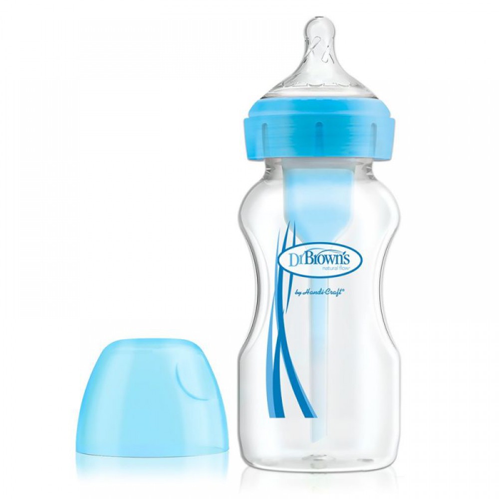 Dr Brown's - OPTIONS PLUS Wide Neck Bottle PP 270ml x 1 BLUE