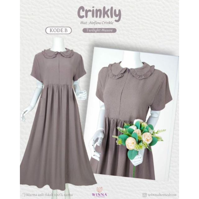 Crinkly Homedress By Winna