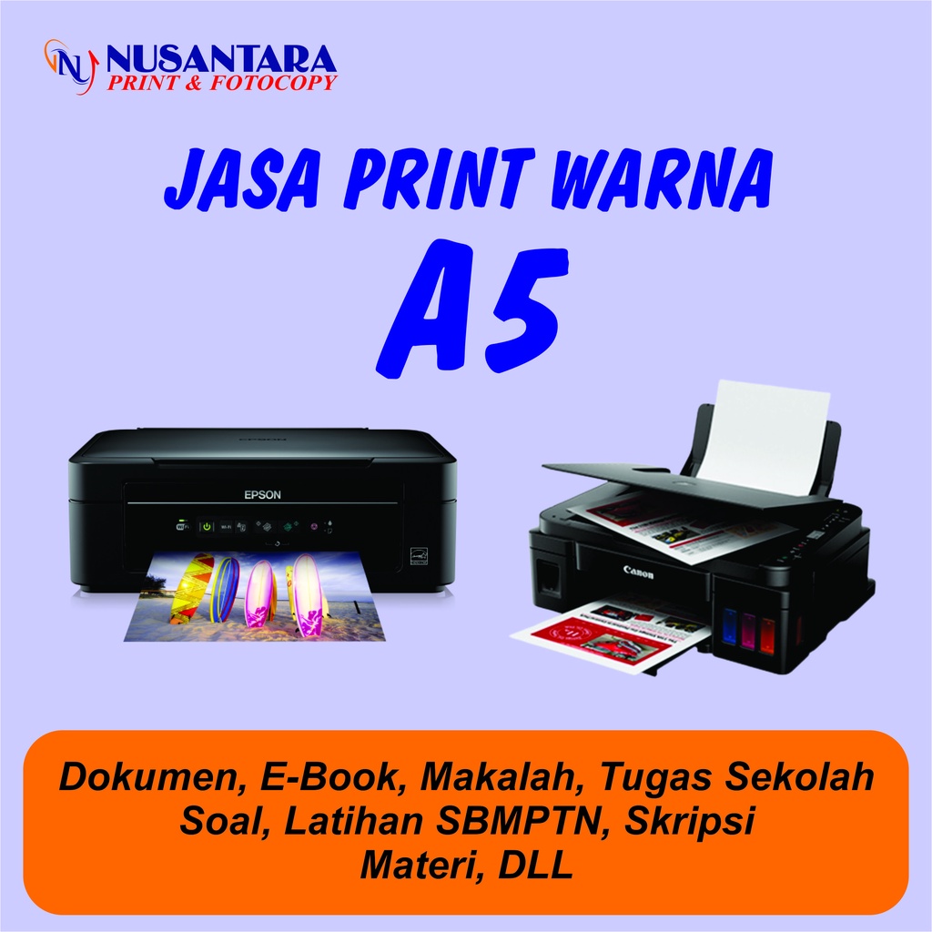 Jasa Print Warna A5