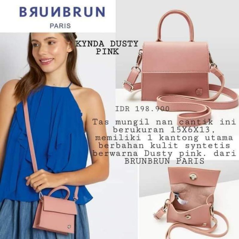 tas brunbrun kynda dusty pink