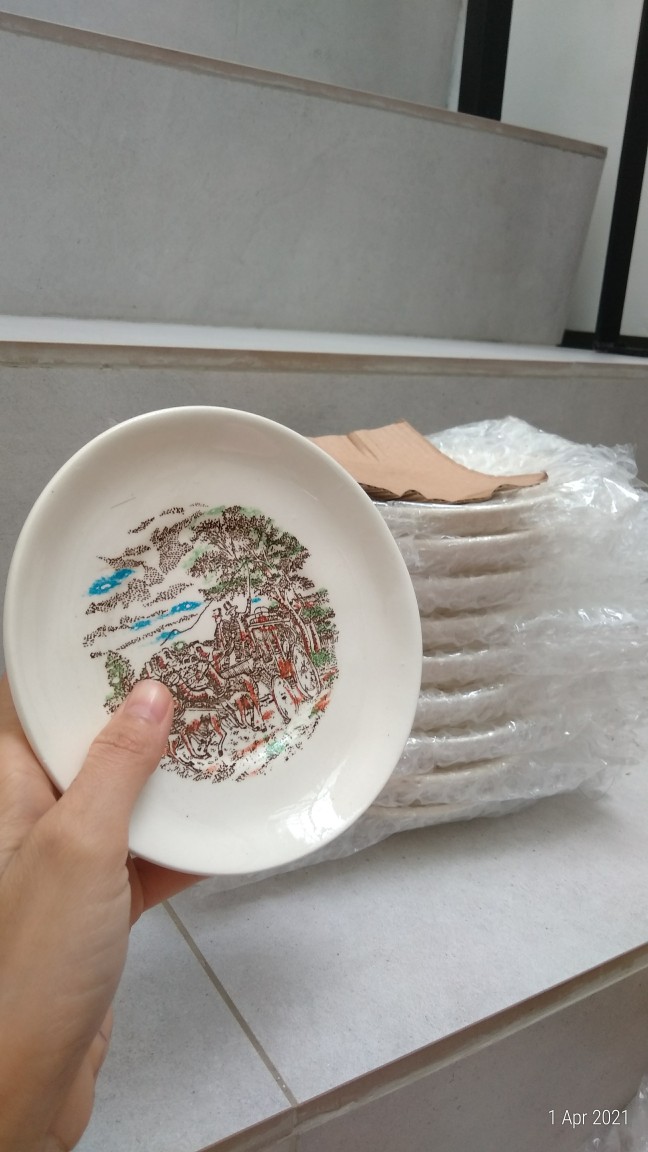 Piring Kecil/lepek/tatak Gelas, Cangkir/pisin Keramik