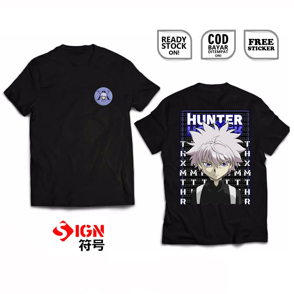 KAOS KILLUA ZOLDYCK HUNTER X HUNTER GON FREECSS ASSASIN ANIME MANGA HISOKA KURAPIKA KARTUN JAPAN SC