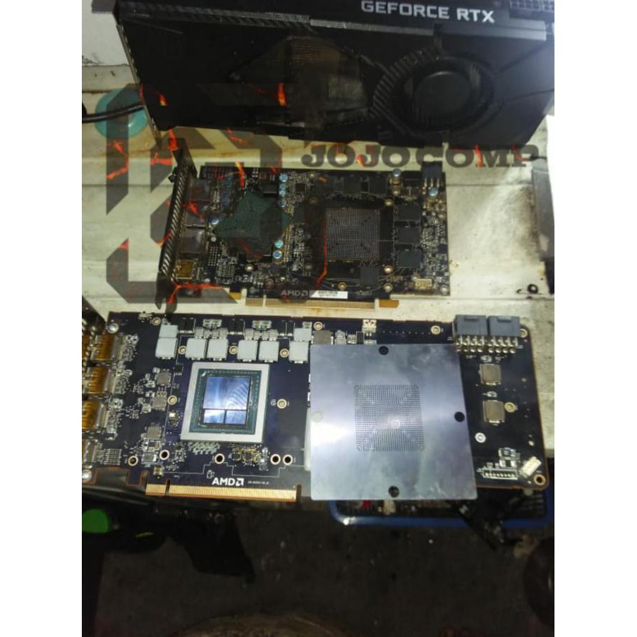 Service Vga/ Graphic Card artefak, no display, mati total, short AMD - MATOT C terlaris