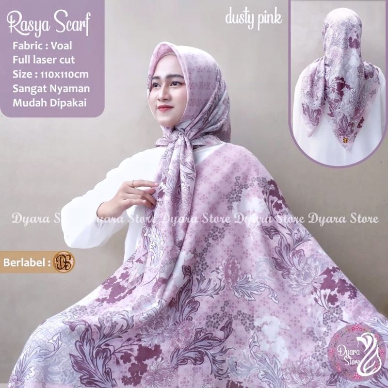 scarf rasya bahan voal ori by dyara