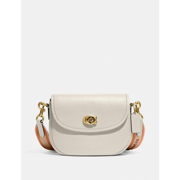 Coach Willow Saddle Bag White (CA094)