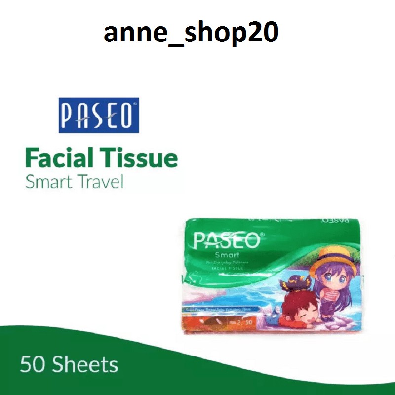 Tisue Paseo Smart Travel Pack 50 Sheets