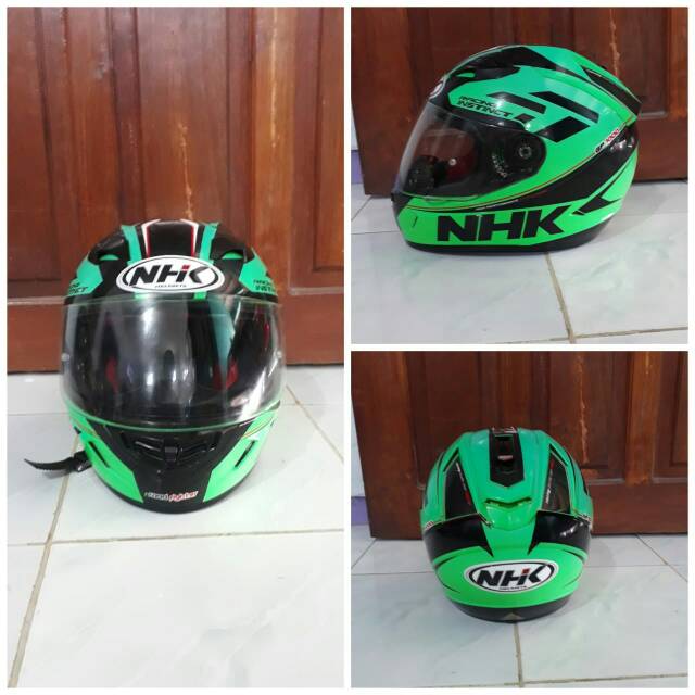 HELM NHK GP-1000 Racing Instinct Green Fluo