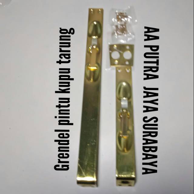 Grendel tanam pintu kupu tarung 1 set