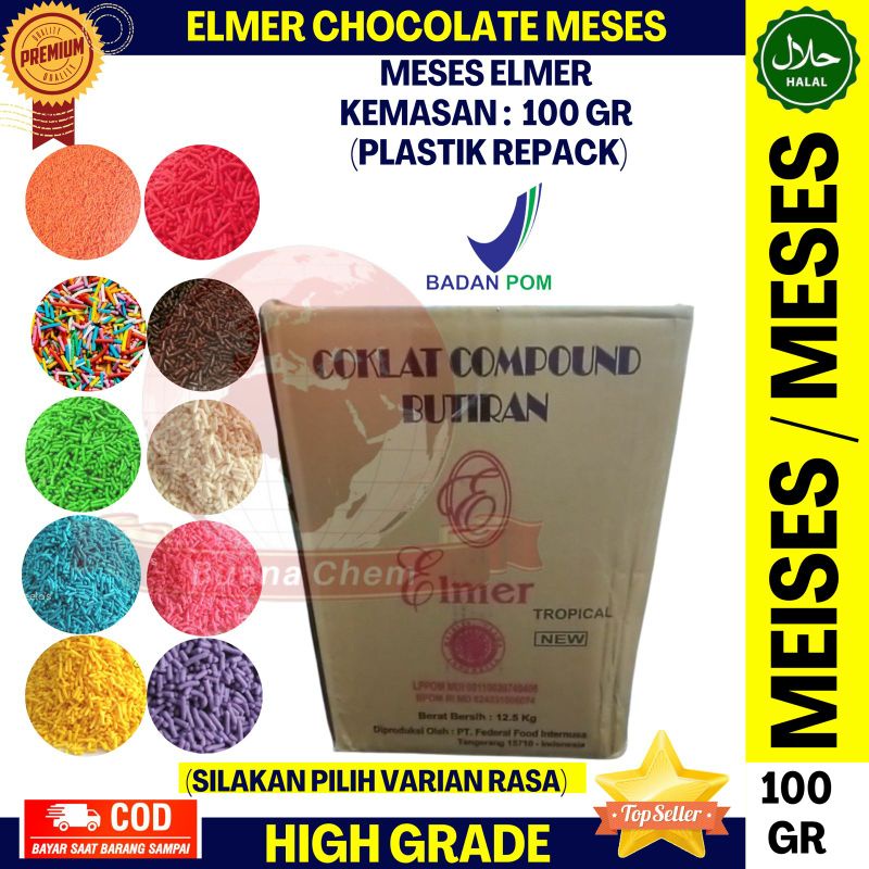 

Meses Warna 100 GR ELMER / Meises Elmer / Meises Chocorice / Choco rice