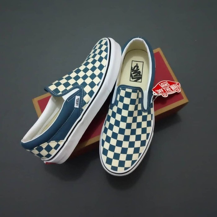 blue mirage checkered vans
