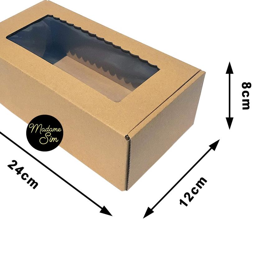 

KOTAK KUE - CAKE BOX - DUS BOLU 24 x 12 x 8 CM - MS-08 (ISI : 10 PCS)