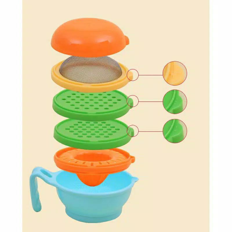 LZ.P28 mangkok makan bayi 9in1 serbaguna. baby food grinder. baby food processor