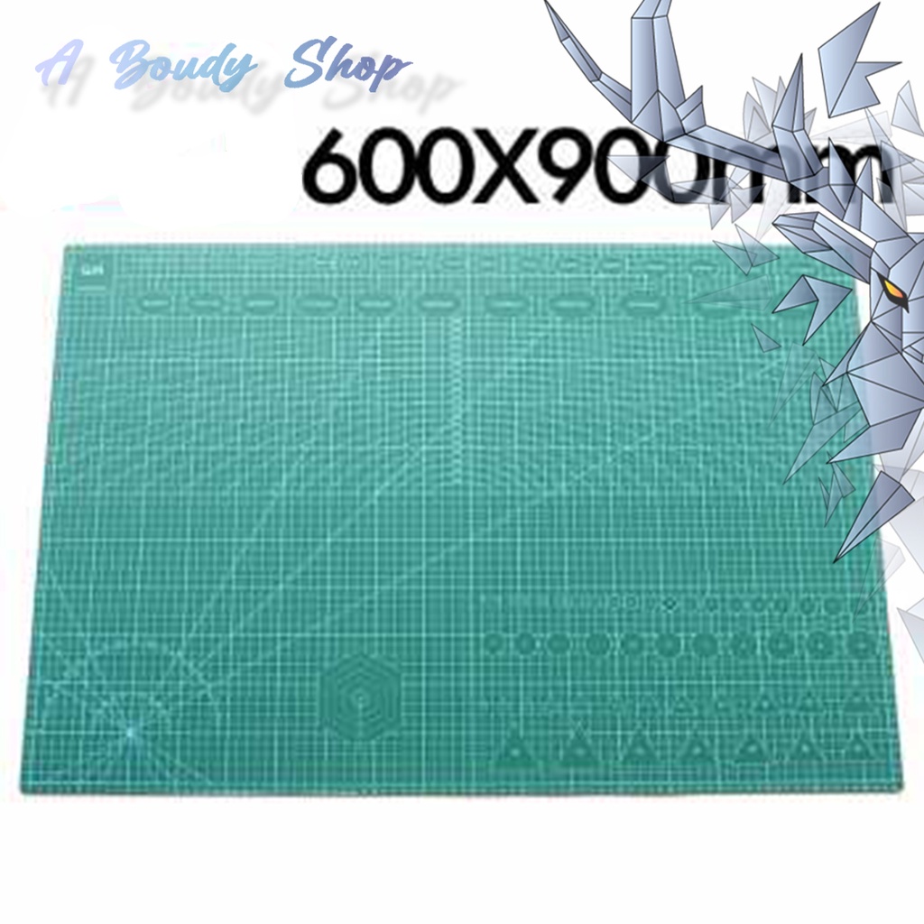

Work Cutting Mat Pad Alas potong A1 90 x 60 cm Pola grid Akurat Simetris Polyvinyl Chloride Material Easy to Clean