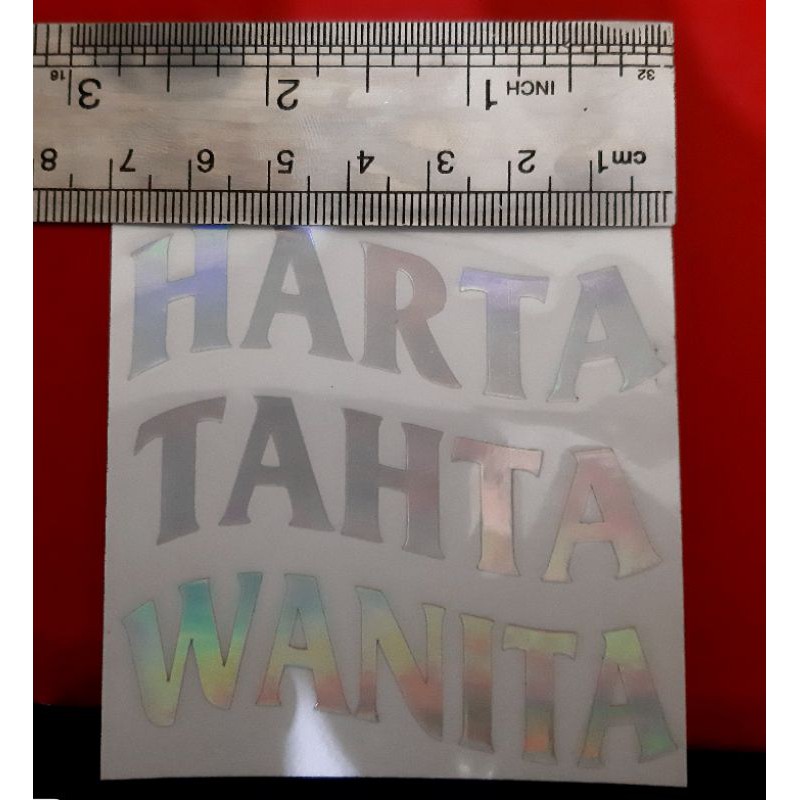 

sticker HARTA TAHTA HOLOGRAM custom