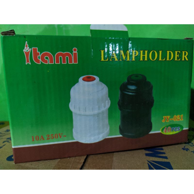 Trmpat lampu Fitting gantung itami hitam