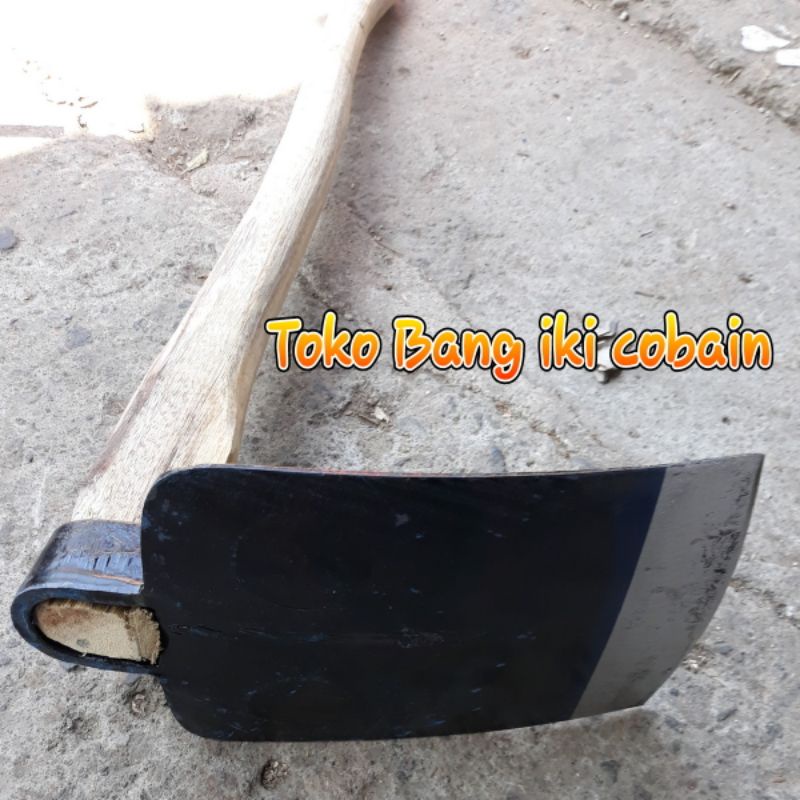 Cangkul cap ayam Jago Pacul bahan baja asli dan gagang peralatan berkebun