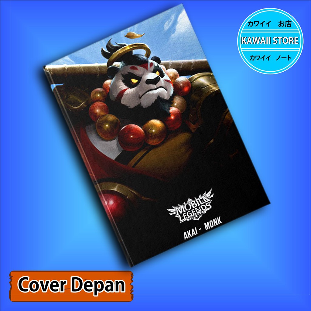 

Notebook / Pocket book Hard Cover Game MLBB AKAI-MONK uk A5 & A6 / Notes Book