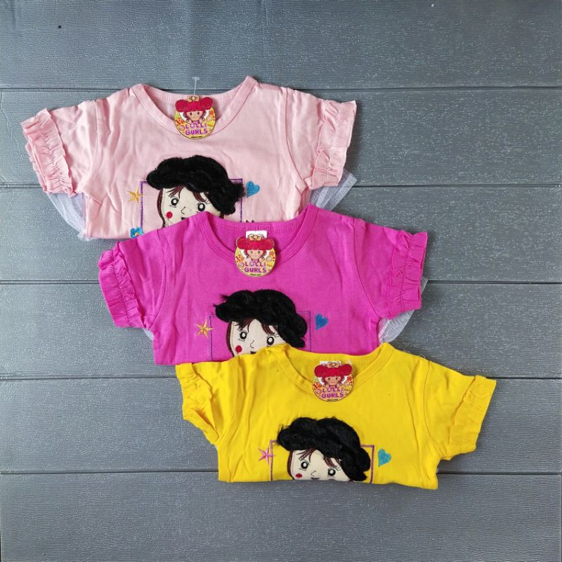 COD Setelan Shen kids usia 6-12 bulan baju anak perempuan / girl / cewek / kado murah lucu