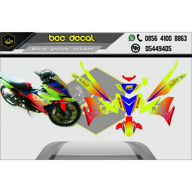 Dekal sticker decal motor mx king 150