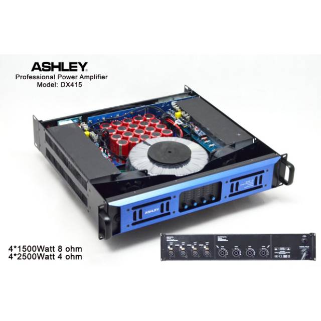 Power Amplifier Ashley DX415 4 Channel ORIGINAL