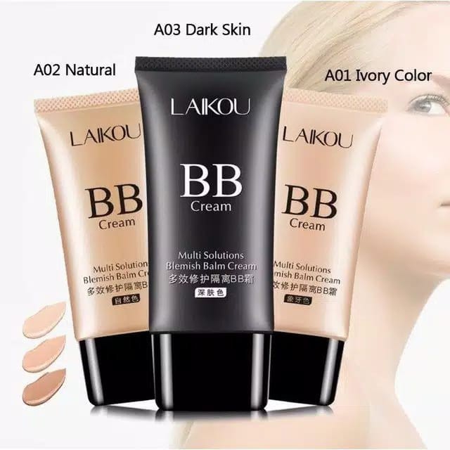 LAIKOU BB Cream Pelembab Wajah Multi Solutions Blemish Balm Cream