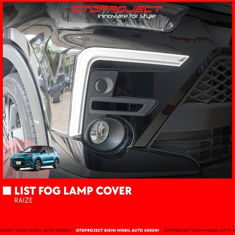 List Cover Fog Lamp Depan Mobil Toyota Raize GR