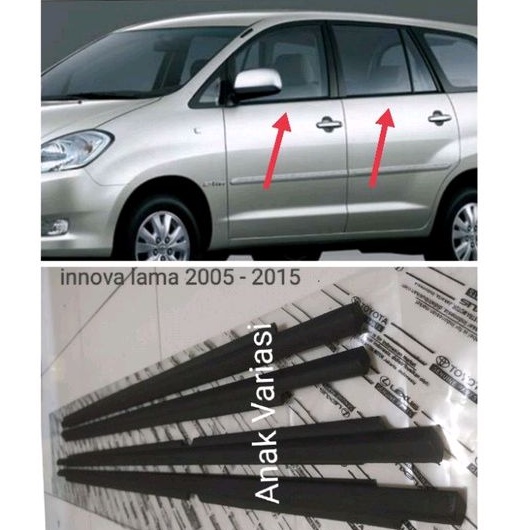 Pelipit Kaca Luar Toyota Innova 2004-2015 Weather strip Pelipit Kaca