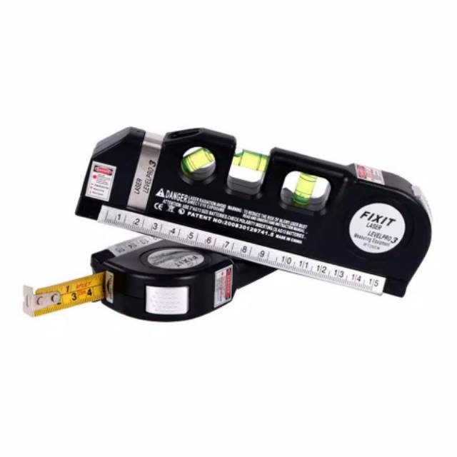 Meteran Laser Infrared Waterpass Vertikal Horizont Level Measure Tape Aligner levelpro