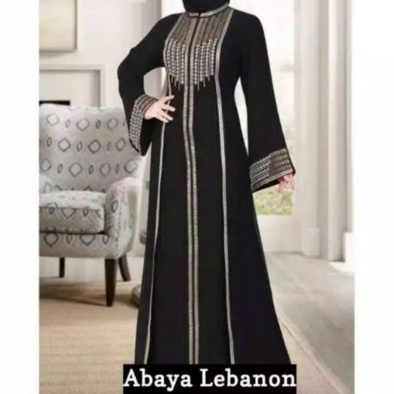 Abaya Lebanon Ibu Dewasa Anak Premium