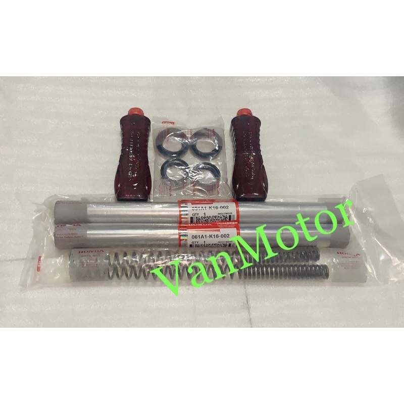 PAKET AS SHOCK SOK BEAT ESP NEW SCOOPY ESP HONDA K16 DRAT 1SET SEAL , OIL SHOCK , PER ,  2pc seal shock 2pc seal abu 2pc as shock 2pc oil shock 2pc per shock