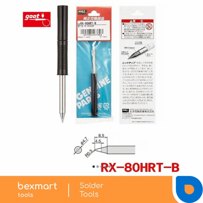 GOOT RX-80HRT-B Tip Solder Goot RX802AS/RX80HRT-B