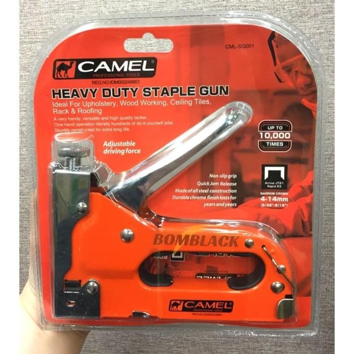 

Staples | Stapler Gun Camel Staples Steples Tembak Jok Motor Gun Tacker Wrn Oren Murah Baru