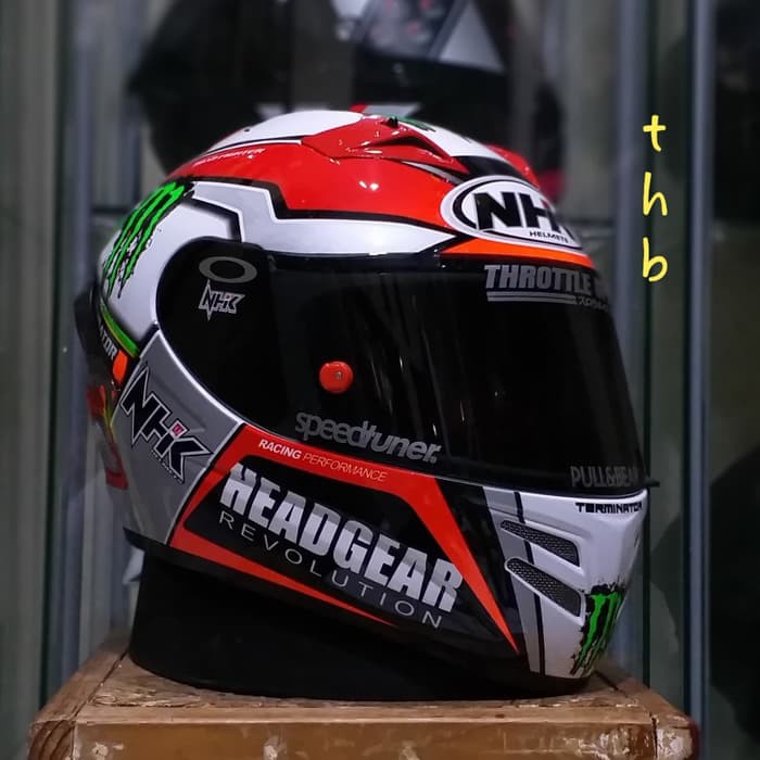 NHK Terminator race 05 white visor flat smoke spoiler smoke