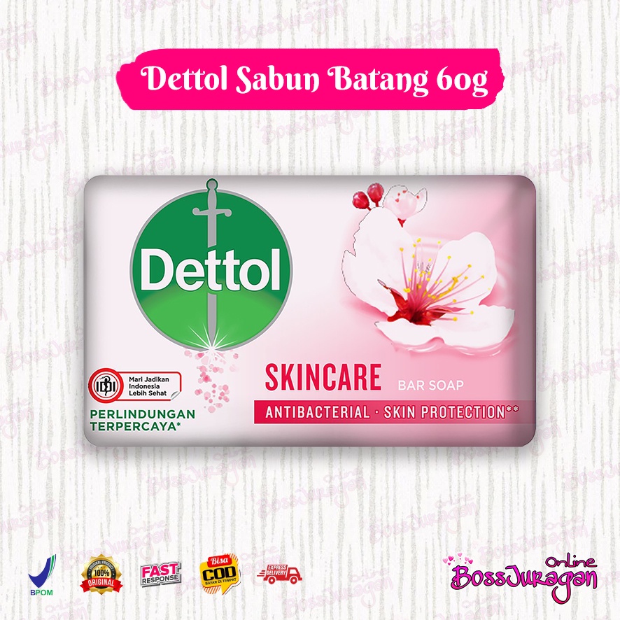 (BOSS) (60gr) Dettol sabun batang | bar soap 60gram