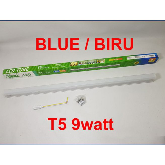 Lampu T5 led 9w biru 60cm izunli