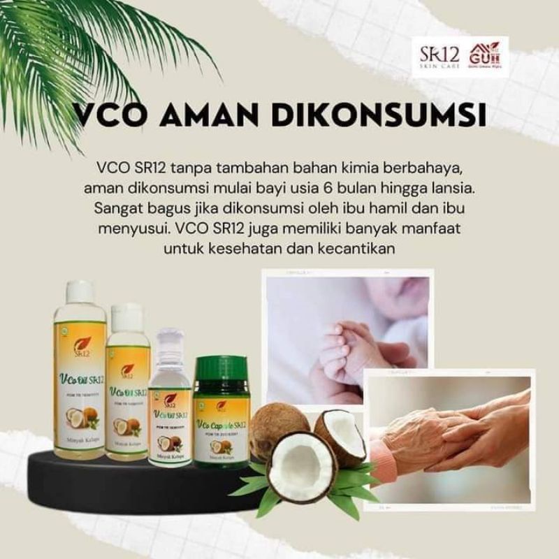 SR12 VCO Virgin Coconut Oil - 100% Pure Minyak Kelapa Murni - Minyak Serbaguna