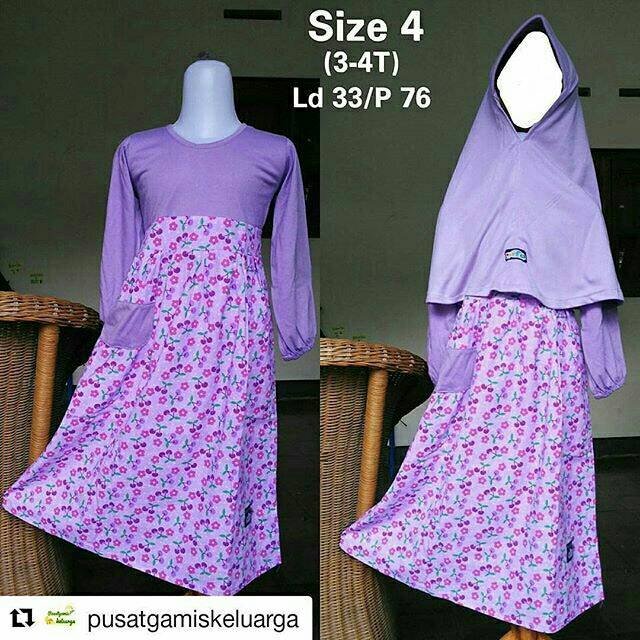 GAMIS ANAK 8-10th 4-6TH 3-4TH KATUN RAYON GAMIS BANAT BALITA