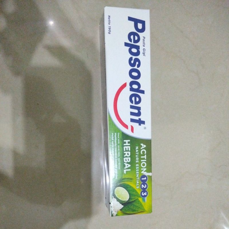 promo pepsodent action 123 herbal 190gram